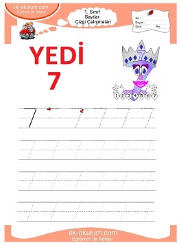 Çocuklar İçin Çizgi Çalışma Sayfaları 
